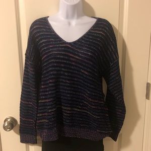 Retro sweater with neon colors